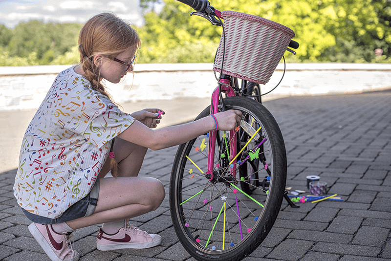 bike parade at Silverwood Park 
